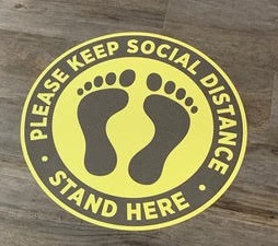 Social Distancing Footprints